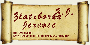 Zlatiborka Jeremić vizit kartica
